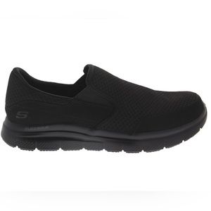 Black Sketchers Work Mcallen Wide Fit NTW 11